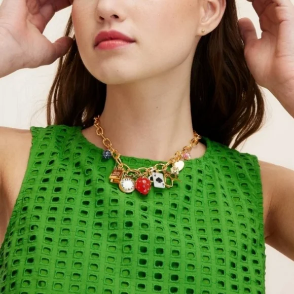 Kate Spade Gold Charm Necklace - Picture 6 of 6